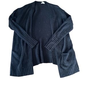 Thick black cardigan